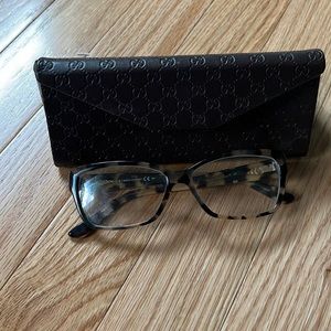 Gucci Black and Brown Women's Glasses